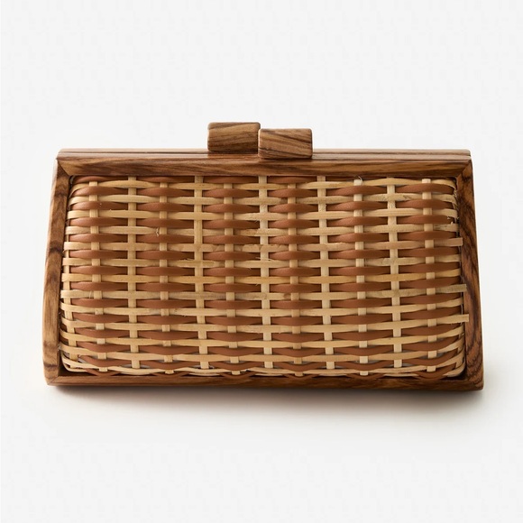 Handbags - jmaclaughing - New - Elegant Woven Clutch Bag - Brown and Tan